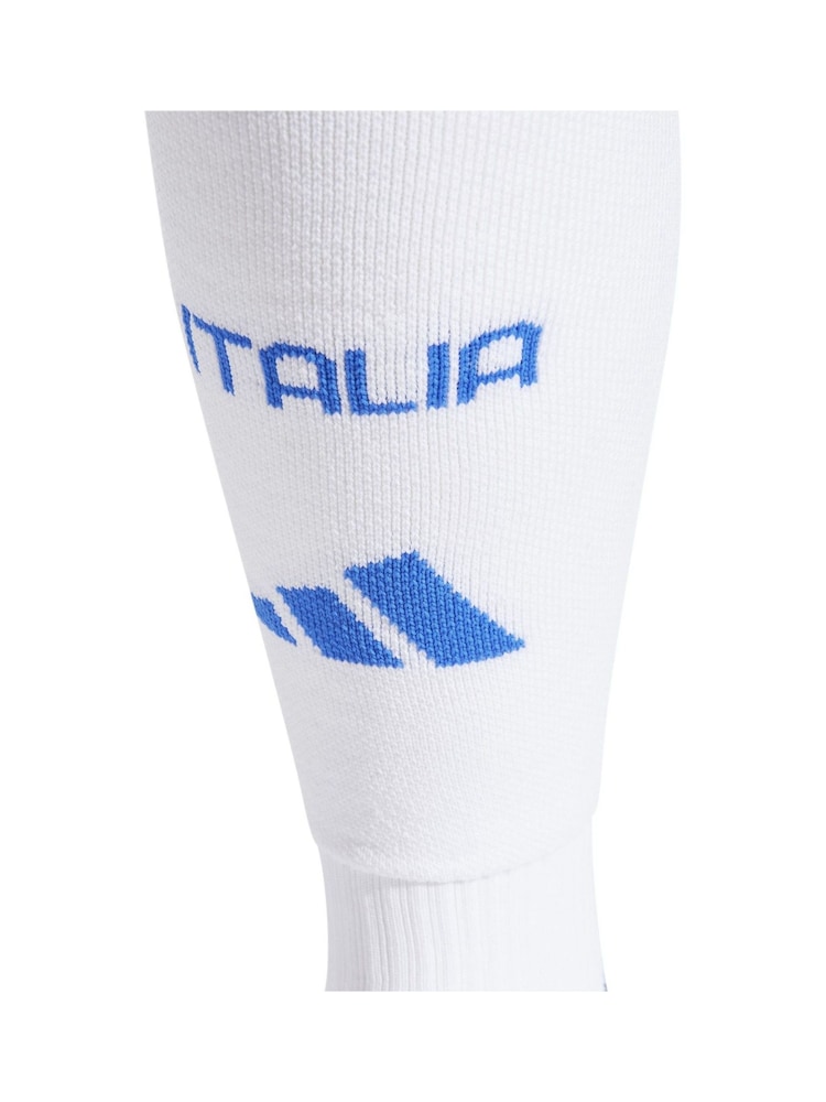 adidas White Italy Away 2024 Socks - Image 3 of 3