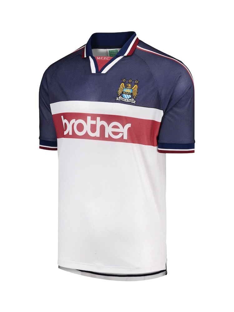 Fanatics Manchester City 1998 Away White Shirt - Image 3 of 3 Fanatics Manchester City 1998 Away White Shirt - Image 3 of 3