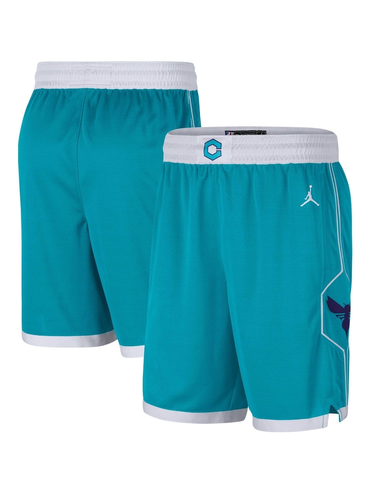 Fanatics Green NBA Charlotte Hornets Icon Swingman Shorts - Image 1 of 3