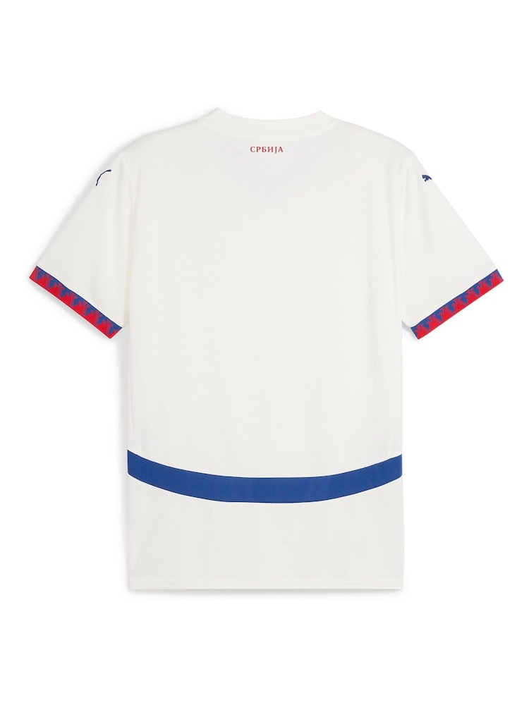 Puma White Serbia Away Shirt 2024-25 - Image 3 of 3 Puma White Serbia Away Shirt 2024-25 - Image 3 of 3