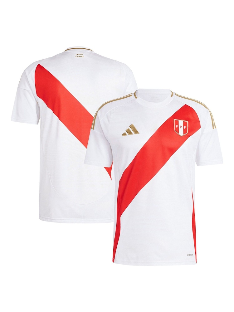 adidas White Peru Home Shirt 2024 - Image 1 of 3