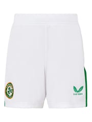 Castore White Kids Republic of Ireland Home Shorts 2024 - Image 1 of 3