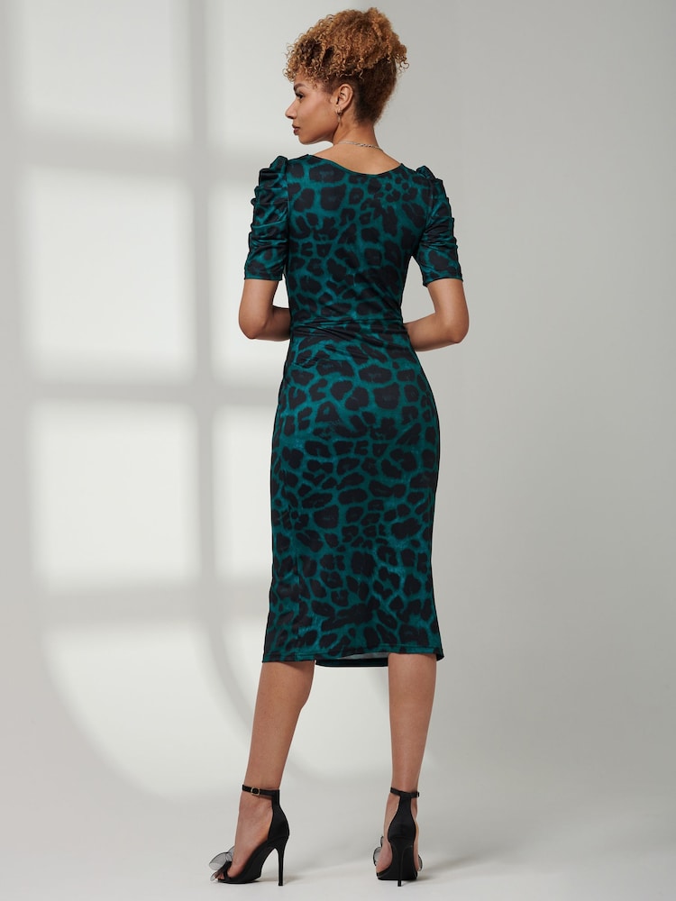 Jolie Moi Ray Ruched Waist Bodycon Midi Dress - Bild 2 von 6 Jolie Moi Ray Ruched Waist Bodycon Midi Dress - Bild 2 von 6