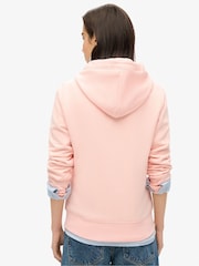 Superdry Pale Rose Pink Essential Logo Zip Hoodie - Image 3 of 7