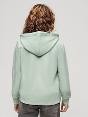 Superdry Surf Spray Green Essential Logo Zip Hoodie - Image 3 of 6
