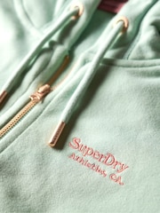 Superdry Surf Spray Green Essential Logo Zip Hoodie - Image 5 of 6