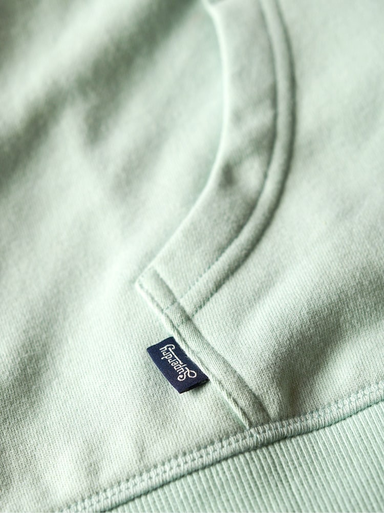 Superdry Surf Spray Green Essential Logo Zip Hoodie - Image 6 of 6