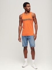 Superdry Blue Vintage Straight Shorts - Image 2 of 3