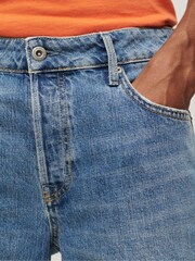 Superdry Blue Vintage Straight Shorts - Image 3 of 3