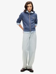 Superdry Mariner Navy Essential Logo Zip Hoodie - Image 3 of 7