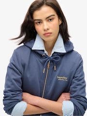 Superdry Mariner Navy Essential Logo Zip Hoodie - Image 4 of 7