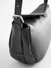 Black Leather Sling Bag - Image 3 of 5