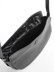 Black Leather Sling Bag - Image 5 of 5