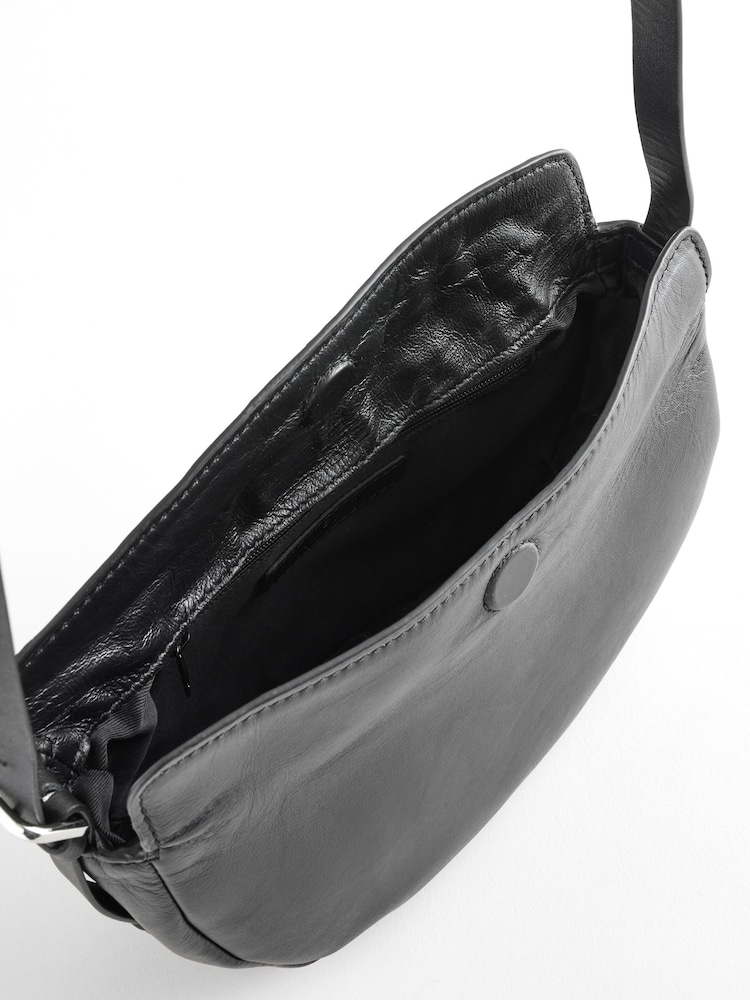 Black Leather Sling Bag - Image 5 of 5