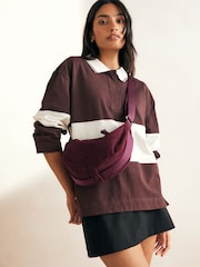 Burgundy Red Sling Cross-Body Bag - Image 1 of 9