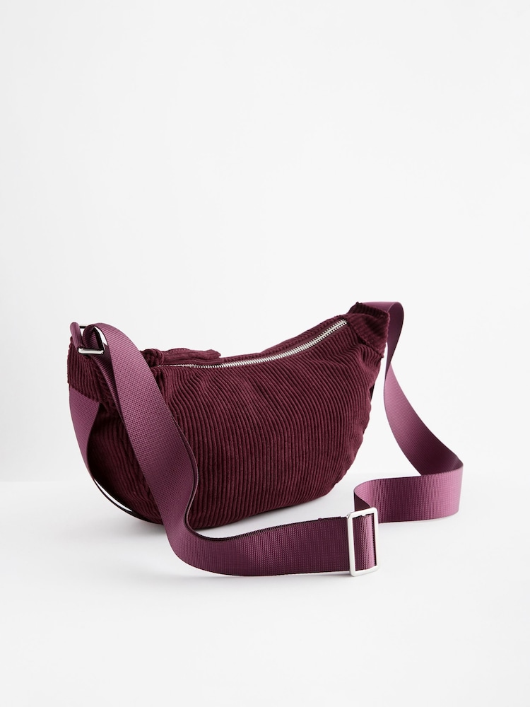 burgundy red body cross bag
