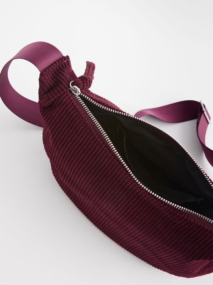 Burgundy Red Sling Cross-Body Bag - Image 9 of 9