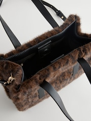 Leopard Faux Fur Cross-Body Bag - Image 11 of 11