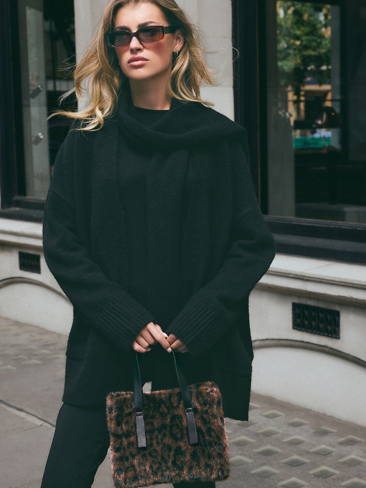 Leopard Faux Fur Cross-Body Bag - Image 2 of 11