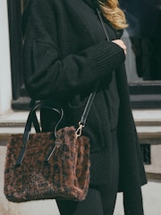 Leopard Faux Fur Cross-Body Bag - Image 6 of 11