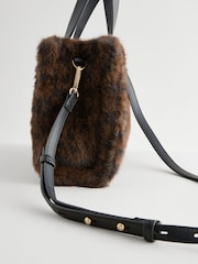 Leopard Faux Fur Cross-Body Bag - Image 9 of 11