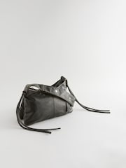 Black Washed Utility Cross-Body Bag - Image 5 of 9