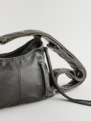 Black Washed Utility Cross-Body Bag - Image 7 of 9