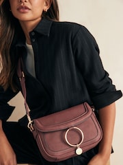Burgundy Red Ring Saddle Bag - Image 2 of 7