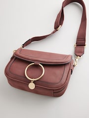 Burgundy Red Ring Saddle Bag - Image 5 of 7