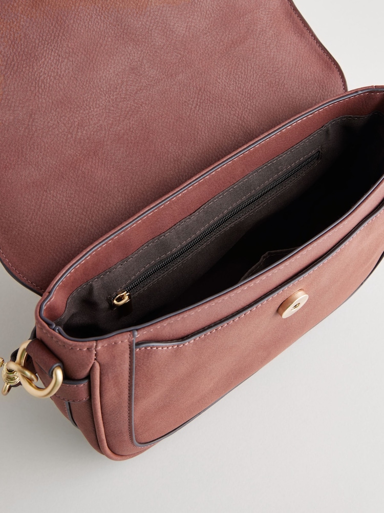 Burgundy Red Ring Saddle Bag - Image 7 of 7