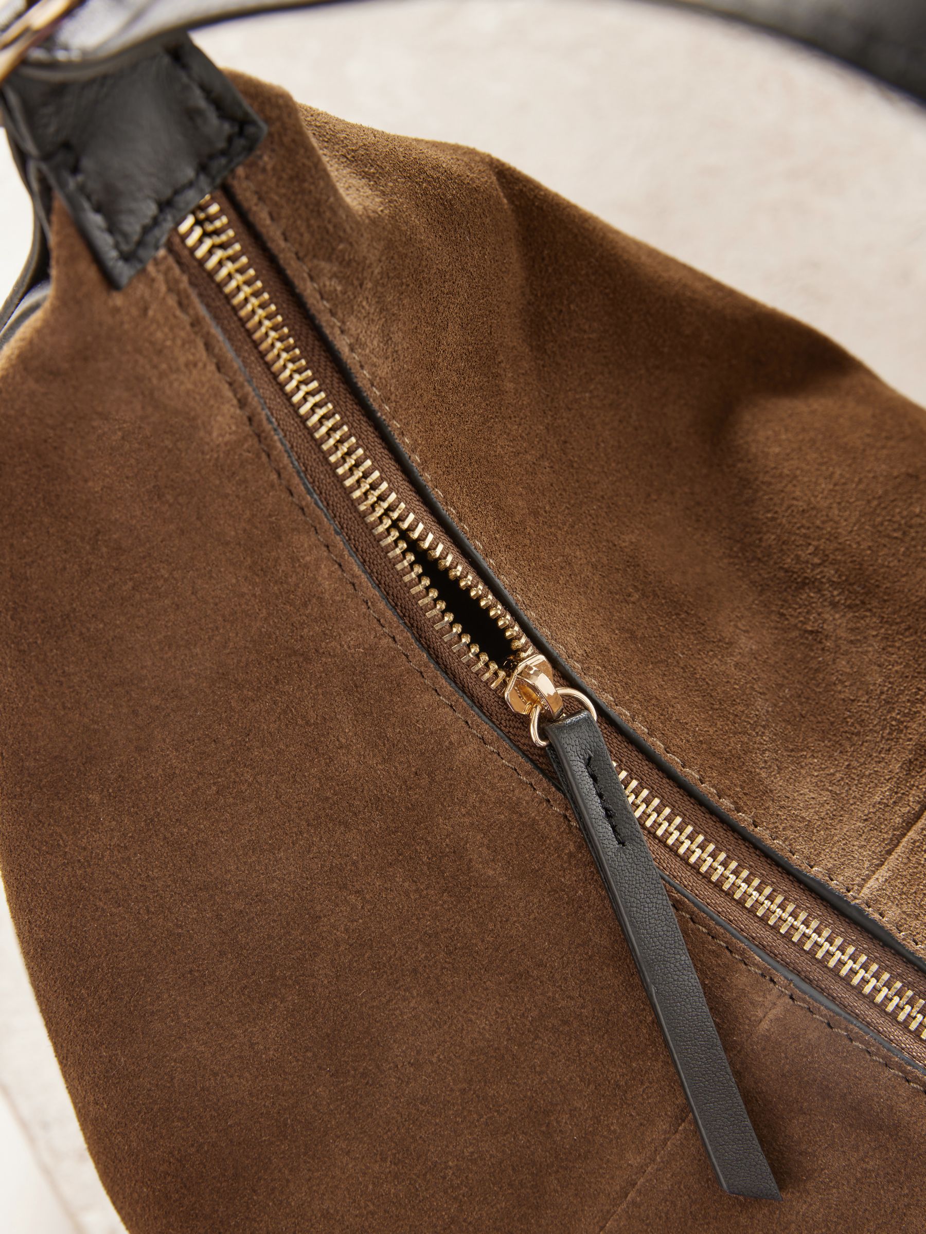 Buy Tan Brown Suede Contrast Shoulder Bag from Next Ireland