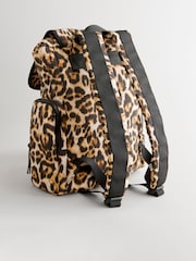 Leopard Nylon Backpack - Image 7 of 10