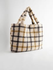 Check Borg Shopper Bag - Image 4 of 8