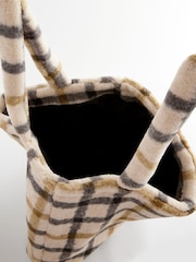Check Borg Shopper Bag - Image 8 of 8