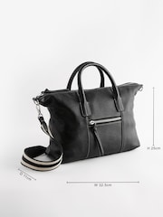 Black Handheld Shopper Bag - Image 4 of 9