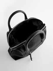 Black Handheld Shopper Bag - Image 9 of 9