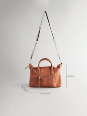 Tan Brown Handheld Shopper Bag - Image 4 of 7