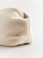 White Faux Fur Oversized Clutch Bag - Image 8 of 9