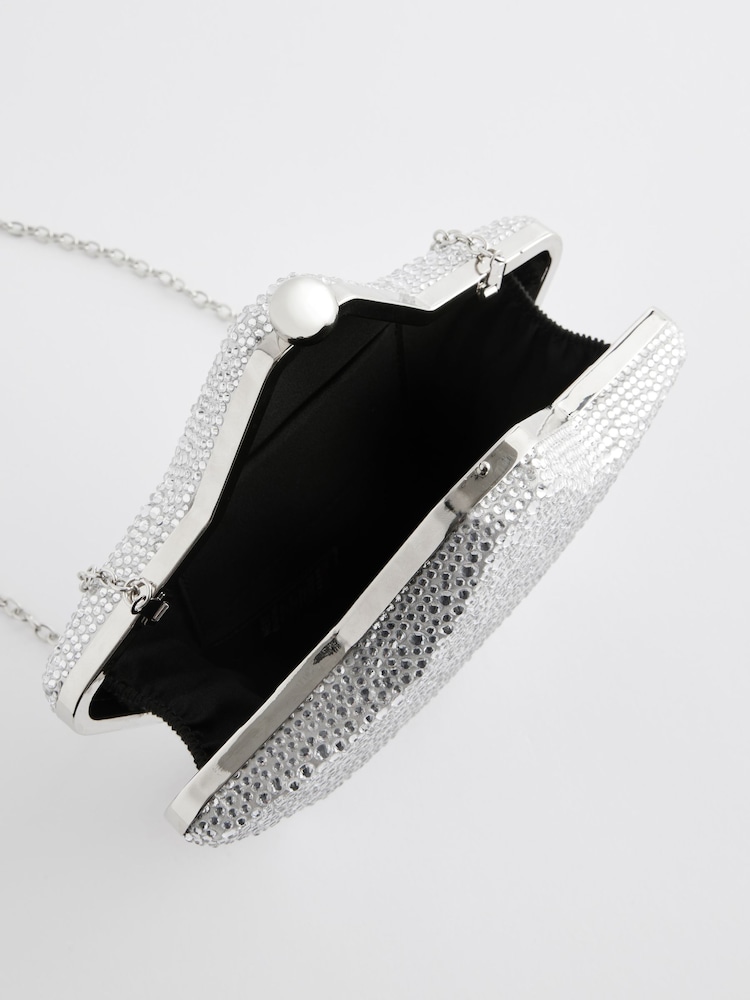 Silver Star Box Clutch Bag - Image 8 of 8