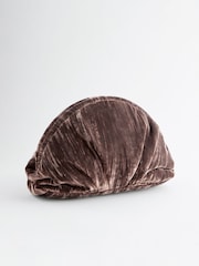 Mink Brown Velvet Clutch Bag - Image 7 of 10
