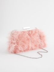 Pink - Handtasche mit Federdesign - Bild 6 von 10