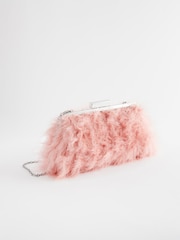 Pink - Handtasche mit Federdesign - Bild 7 von 10