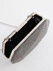 Silver Boxy Clutch Bag - Image 10 of 10