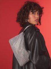 Silver Sparkle Wristlet Bag - Image 1 of 10