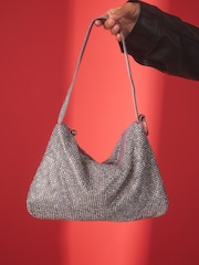 Silver Sparkle Wristlet Bag - Image 3 of 10