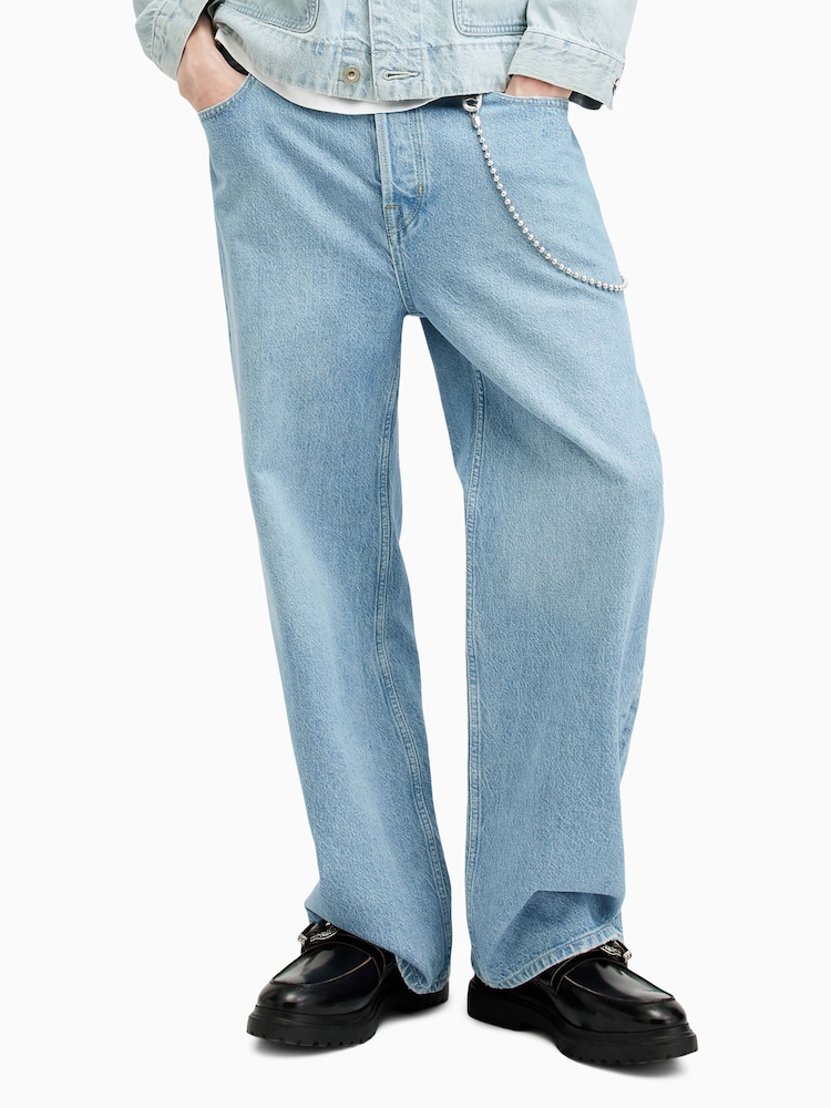 AllSaints Blue Lenny 100% Cotton Jeans - Image 1 of 7 AllSaints Blue Lenny 100% Cotton Jeans - Image 1 of 7