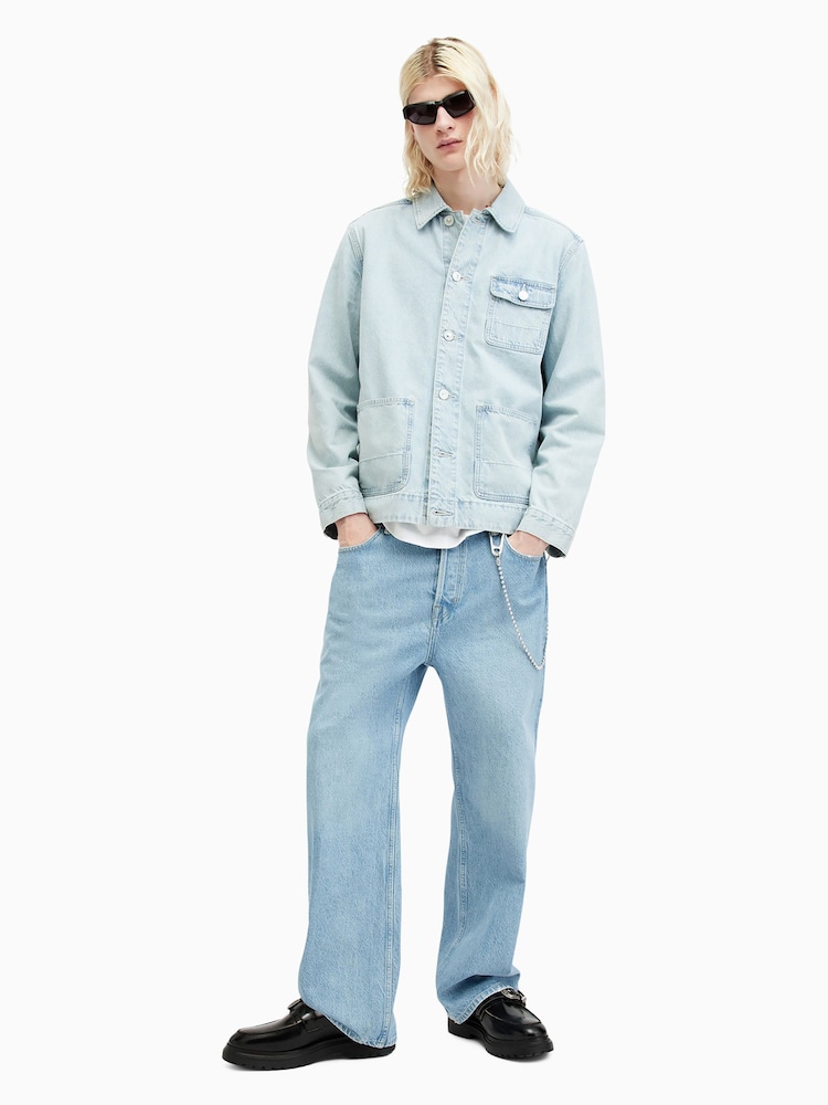 AllSaints Blue Lenny 100% Cotton Jeans - Image 2 of 7 AllSaints Blue Lenny 100% Cotton Jeans - Image 2 of 7