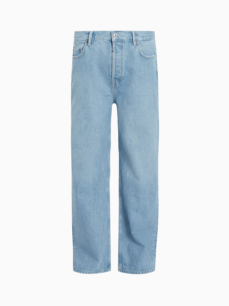 AllSaints Blue Lenny 100% Cotton Jeans - Image 7 of 7