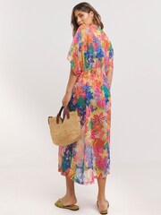 Figleaves Pink Frida Maxi Beach Kaftan - Image 2 of 4