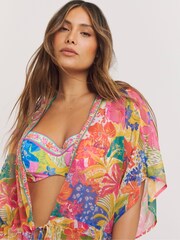 Figleaves Pink Frida Maxi Beach Kaftan - Image 4 of 4